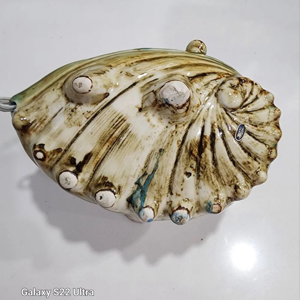 Vintage JAPAN Ashtray Basket, Glazed Ceremic